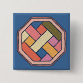 韓国の伝統的パターン 缶バッジ (正面)