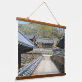 韓国の写真でデザインされた水平線 吊り下げ型タペストリー (傾斜あり)