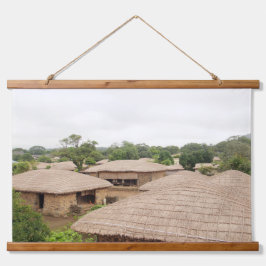 韓国の写真でデザインされた水平線 吊り下げ型タペストリー