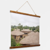 韓国の写真でデザインされた水平線 吊り下げ型タペストリー (傾斜あり)