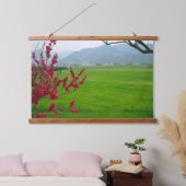 韓国の写真でデザインされた水平線 吊り下げ型タペストリー (寝室)