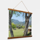 韓国の写真でデザインされた水平線 吊り下げ型タペストリー (傾斜あり)