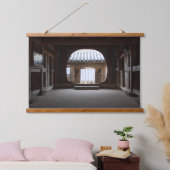 韓国の写真でデザインされた水平線 吊り下げ型タペストリー (寝室)