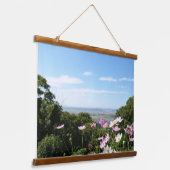 韓国の写真でデザインされた水平線 吊り下げ型タペストリー (傾斜あり)