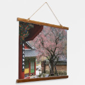 韓国の写真でデザインされた水平線 吊り下げ型タペストリー (傾斜あり)