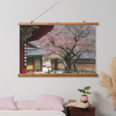 韓国の写真でデザインされた水平線 吊り下げ型タペストリー (寝室)