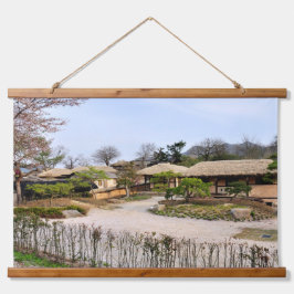 韓国の写真でデザインされた水平線 吊り下げ型タペストリー