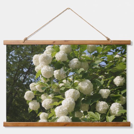 韓国の写真でデザインされた水平線 吊り下げ型タペストリー (正面)