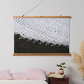 韓国の写真でデザインされた水平線 吊り下げ型タペストリー (寝室)