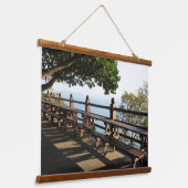 韓国の写真でデザインされた水平線 吊り下げ型タペストリー (傾斜あり)