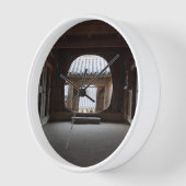 韓国の写真でデザインされた白W 壁時計 (傾斜)