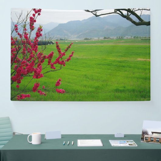 韓国の写真でデザイン、印刷 横断幕 (トレードショー)