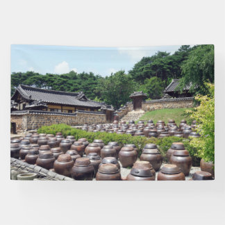 韓国の写真をプリントしたデザイン, 印刷済み 横断幕