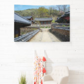 韓国の写真をプリントしたデザイン 横断幕 (インサイチュ)