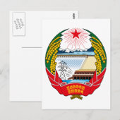 韓国の北エンブレム ポストカード (正面/裏面)