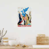 韓国の国を生き延びろ!プロパガンダ芸術 ポスター (キッチン)