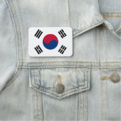 韓国の国旗が付いた愛国的な名前タグ 名札 (インサイチュ)