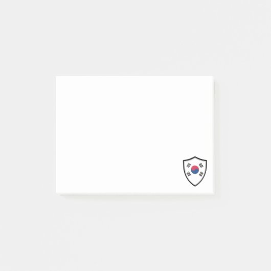 韓国の国旗のメモ ポストイット (正面)