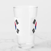 韓国の国旗を持つ愛国的なガラス杯 タンブラーグラス (左)