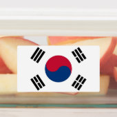 韓国の国旗を持つ愛国的なラベル ラベル (貼付)