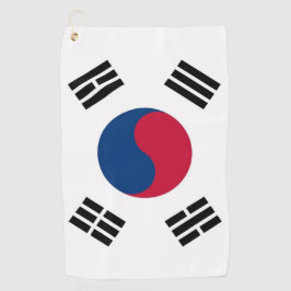 韓国の国旗を掲げたゴルフタオル ゴルフタオル