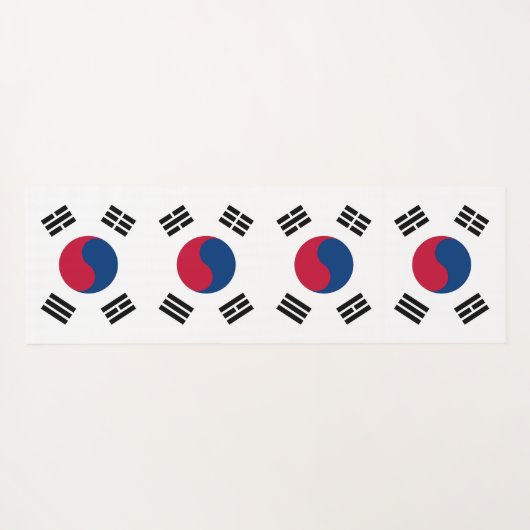 韓国の国旗を掲げた愛国的なヨガマット ヨガマット (裏面(横))