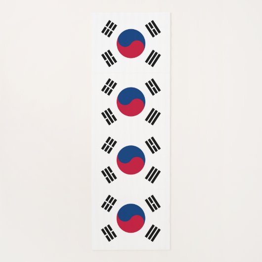 韓国の国旗を掲げた愛国的なヨガマット ヨガマット (裏面)