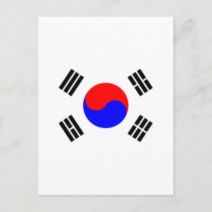 韓国の国旗 ポストカード