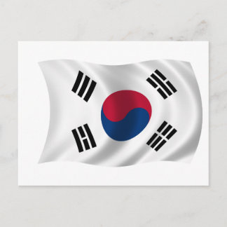 韓国の国旗 ポストカード