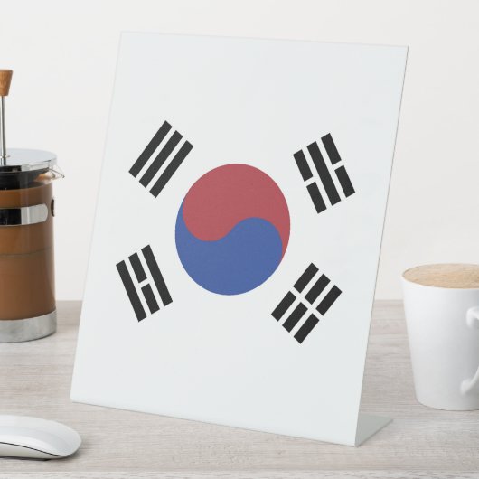 韓国の国旗 台座サイン (インサイチュ)