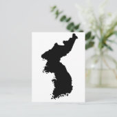 韓国の地図 ポストカード (スタンド正面)