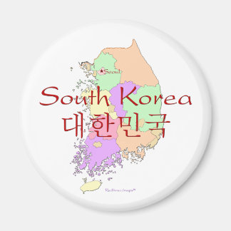韓国の地図 マグネット