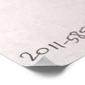 韓国の地図（1989年） ポスター (角)