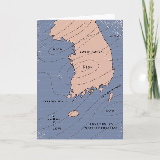 韓国の天気予報 招待状 (正面)