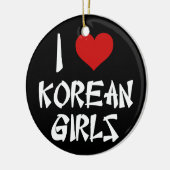 韓国の女の子が大好き セラミックオーナメント (左)