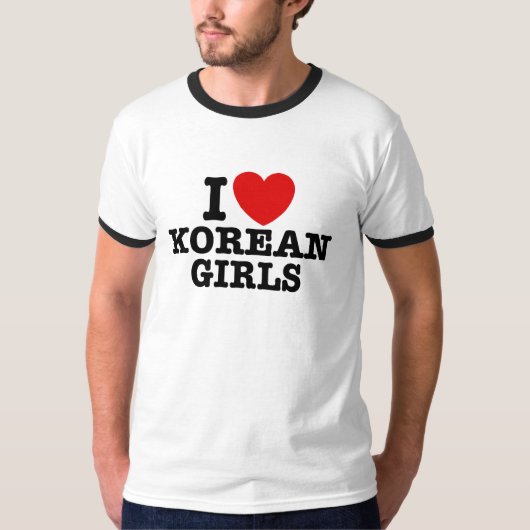 韓国の女の子が大好き Tシャツ (正面)