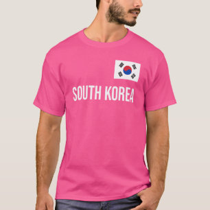 韓国の女性男子供たち韓国国旗Souven Tシャツ