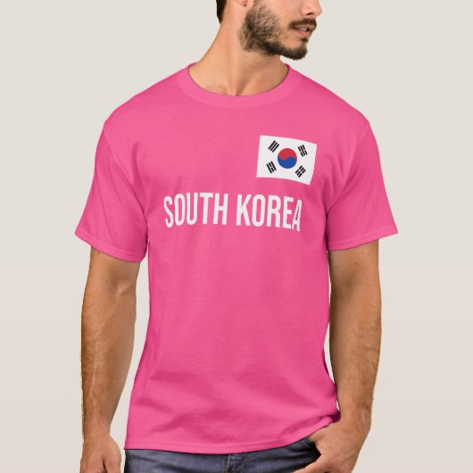 韓国の女性男子供たち韓国国旗Souven Tシャツ (正面)