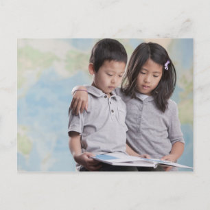 韓国の子読ども向けの地図 ポストカード