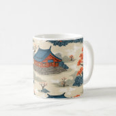 韓国の宮殿のマグカップの美しい コーヒーマグカップ (正面右)