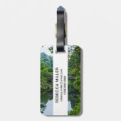 韓国の庭と橋 ラゲッジタグ (裏面縦)