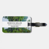 韓国の庭と橋 ラゲッジタグ (裏面横)