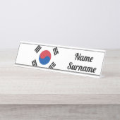 韓国の愛国者旗 デスクネームプレート (正面)