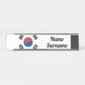韓国の愛国者旗 デスクネームプレート (正面)