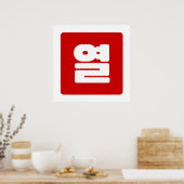 韓国の数字 10 十 열 【Yeol】 ハングル ポスター (キッチン)