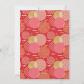 韓国の新年の家族の写真のグリーティン伝統的グ シーズンカード (裏面)