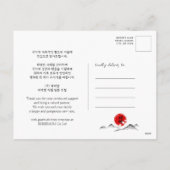 韓国の新年 |新年おめでとうございます シーズンポストカード (裏面)