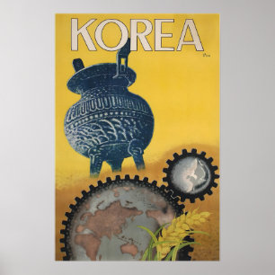韓国の旅ポスター ソウルアート 韓国のプリント ポスター