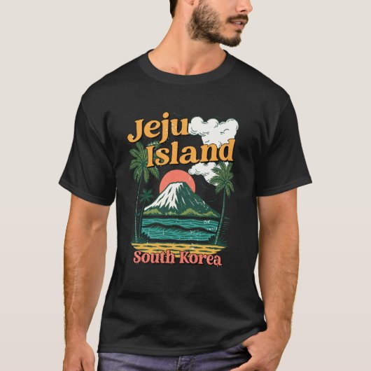 韓国の旅行土産 済州島 Tシャツ (正面)