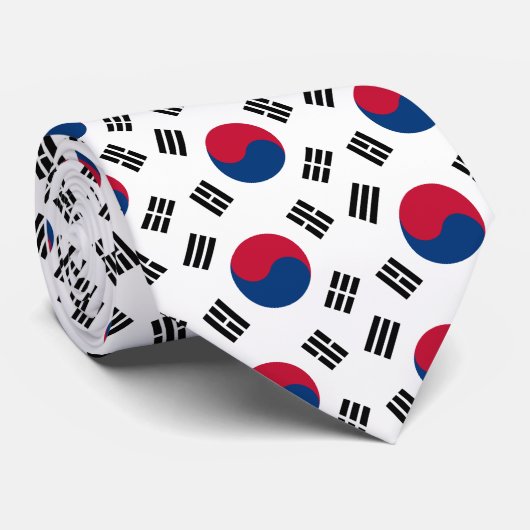 韓国の旗のタイ ネクタイ (ロール)